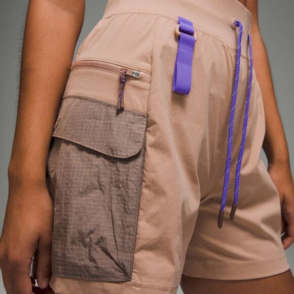 Lululemon Multi-Pocket Cargo High-Rise Hiking Short in Pink Clay - Picture 6 of 7